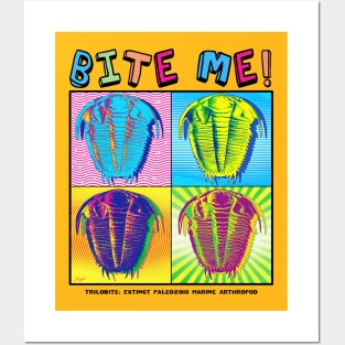 Bite Me Trilobite Pop Art Posters and Art